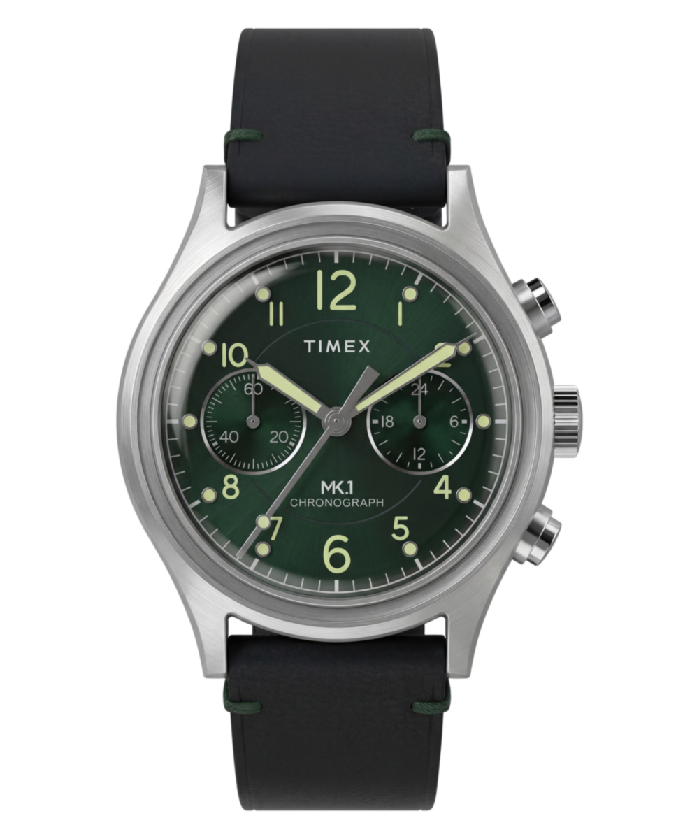 MK1® Chronograph 40mm Leather Strap Watch