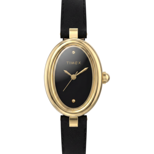Cavatina® Luxe 22mm Leather Strap Watch