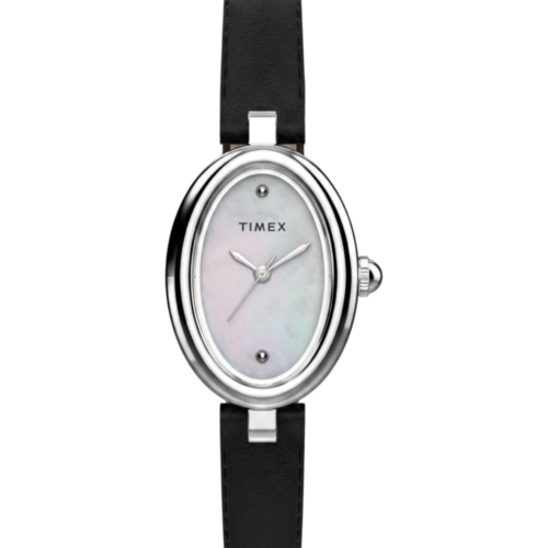 Cavatina® Luxe 22mm Leather Strap Watch