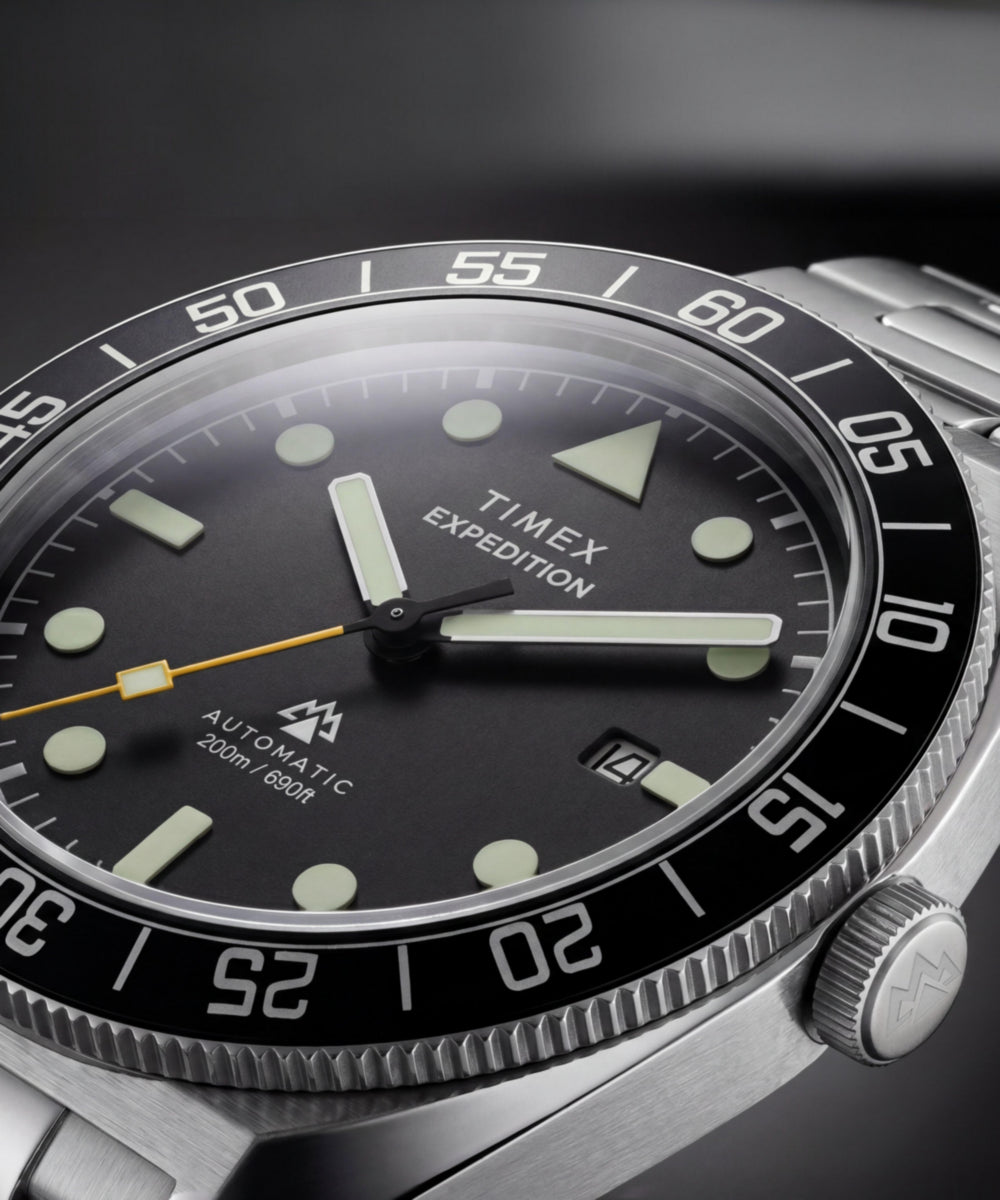 Expedition® Pioneer Automatic 41mm Stainless Steel Bracelet Watch