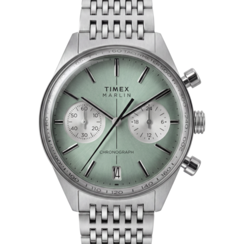 Marlin® Jet Chronograph 40mm Stainless Steel Bracelet Watch