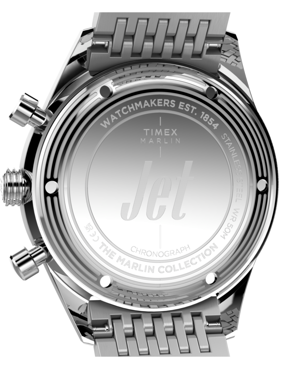 Marlin® Jet Chronograph 40mm Stainless Steel Bracelet Watch