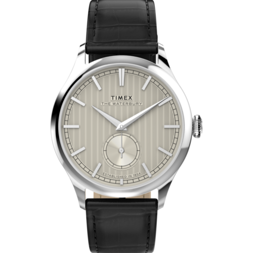 Waterbury Classic Sub-Second 39mm Leather Strap Watch