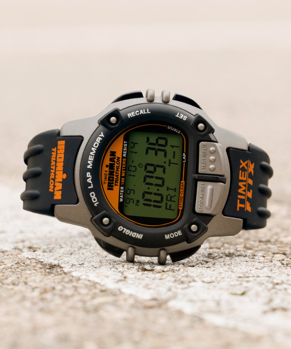 TIMEX® IRONMAN® Flix 100 Lap 42mm PU Strap Watch