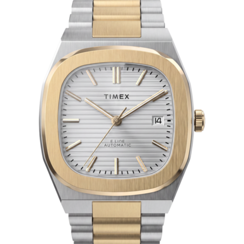 Timex® Automatic E Line 38mm Stainless Steel Bracelet Watch