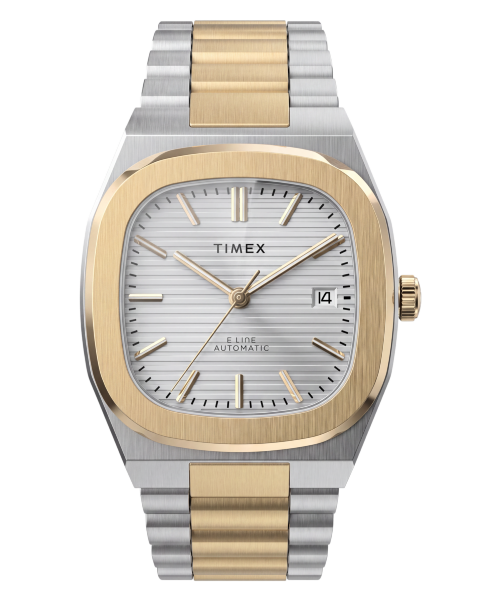Timex® Automatic E Line 38mm Stainless Steel Bracelet Watch