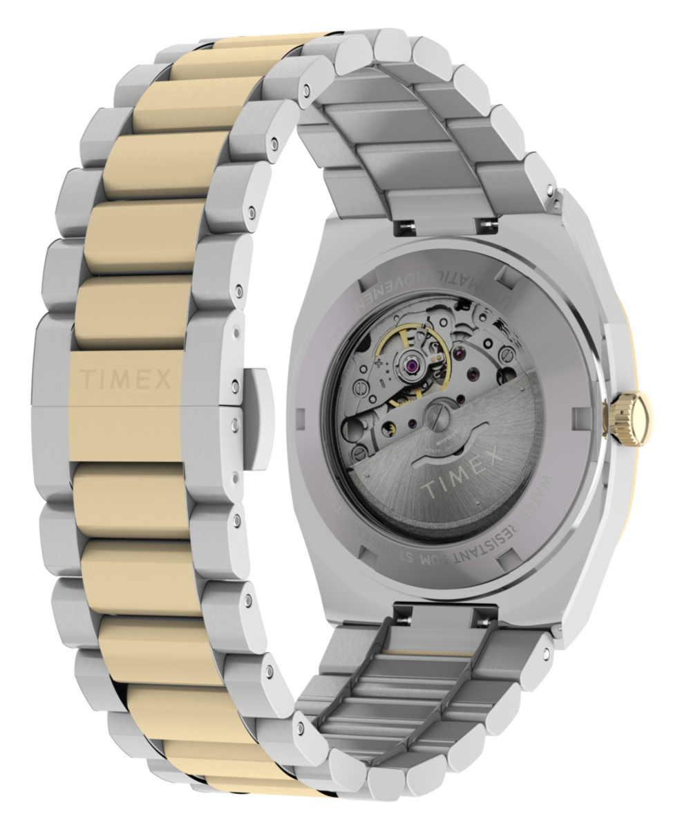 Timex® Automatic E Line 38mm Stainless Steel Bracelet Watch