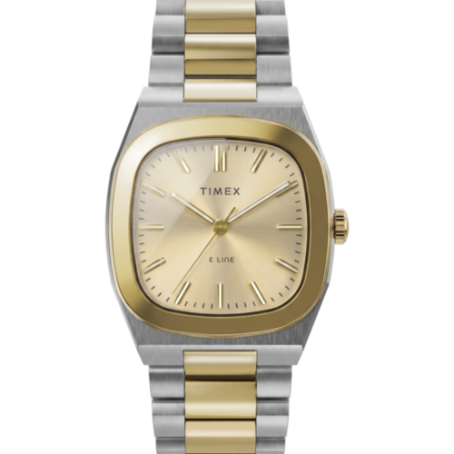 Timex® Quartz E Line 30mm Stainless Steel Bracelet Watch