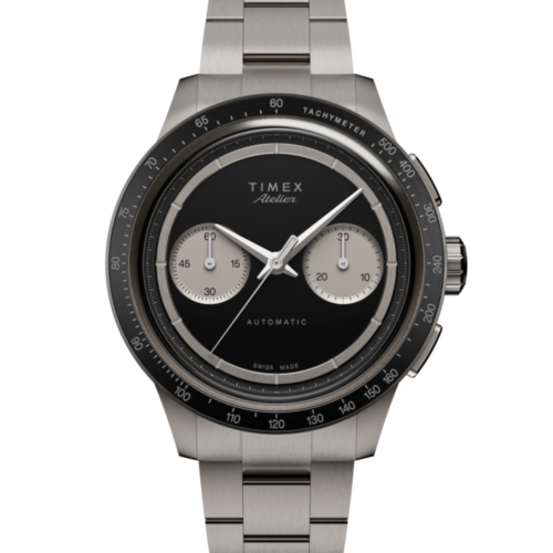 Timex Atelier Chronograph Automatic M1a Ti 42mm Swiss Made Titanium Bracelet