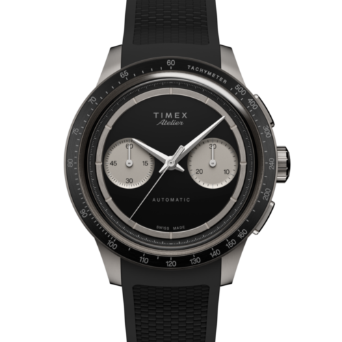 Timex Atelier Chronograph Automatic M1a Ti 42mm Swiss Made NBR Synthetic Rubber Strap