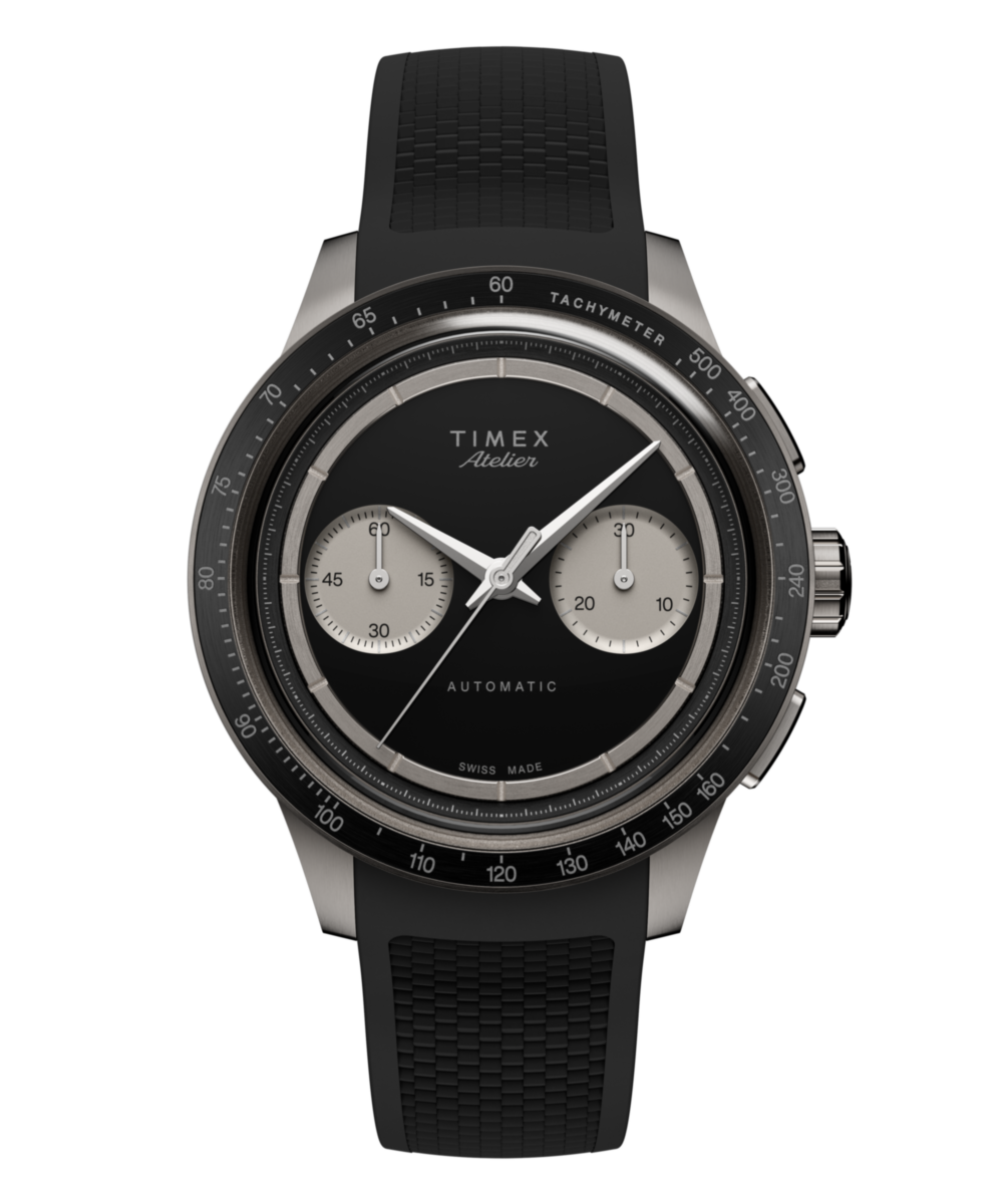 Timex Atelier Chronograph Automatic M1a Ti 42mm Swiss Made NBR Synthetic Rubber Strap