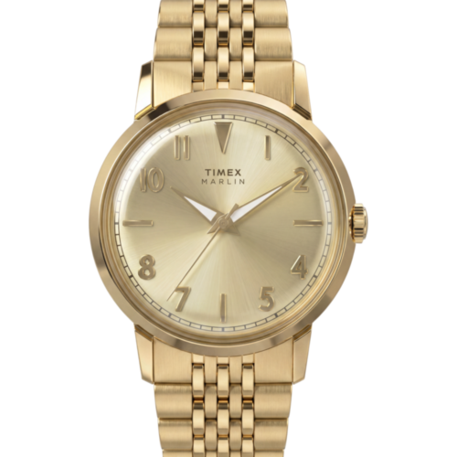 Marlin® Quartz 34mm Stainless Steel Bracelet Watch