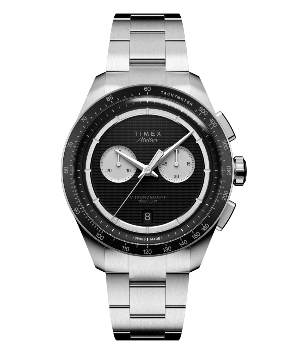 Timex Atelier Chronograph Quartz M1q 40mm Swiss Made Stainless Steel Bracelet