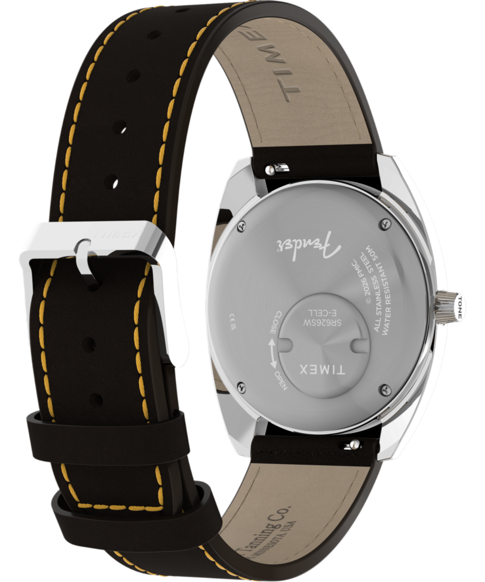 Fender x Timex 37mm Leather Strap Watch