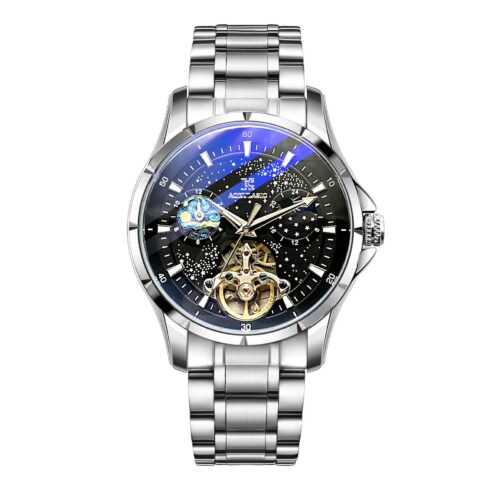 Men's Automatic Dress Watch - Alloy & Leather