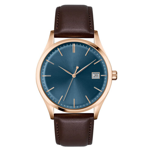 Men's Quartz Minimalist Watch - Stainless steel & Leather 1