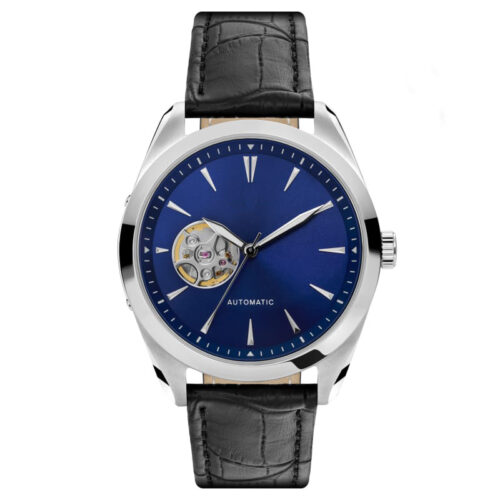 Men's Sapphire Automatic Business Watch - Stainless steel & Leather 1