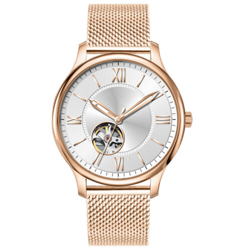 Unisex Sapphire Automatic Skeleton Watch - Stainless steel 1